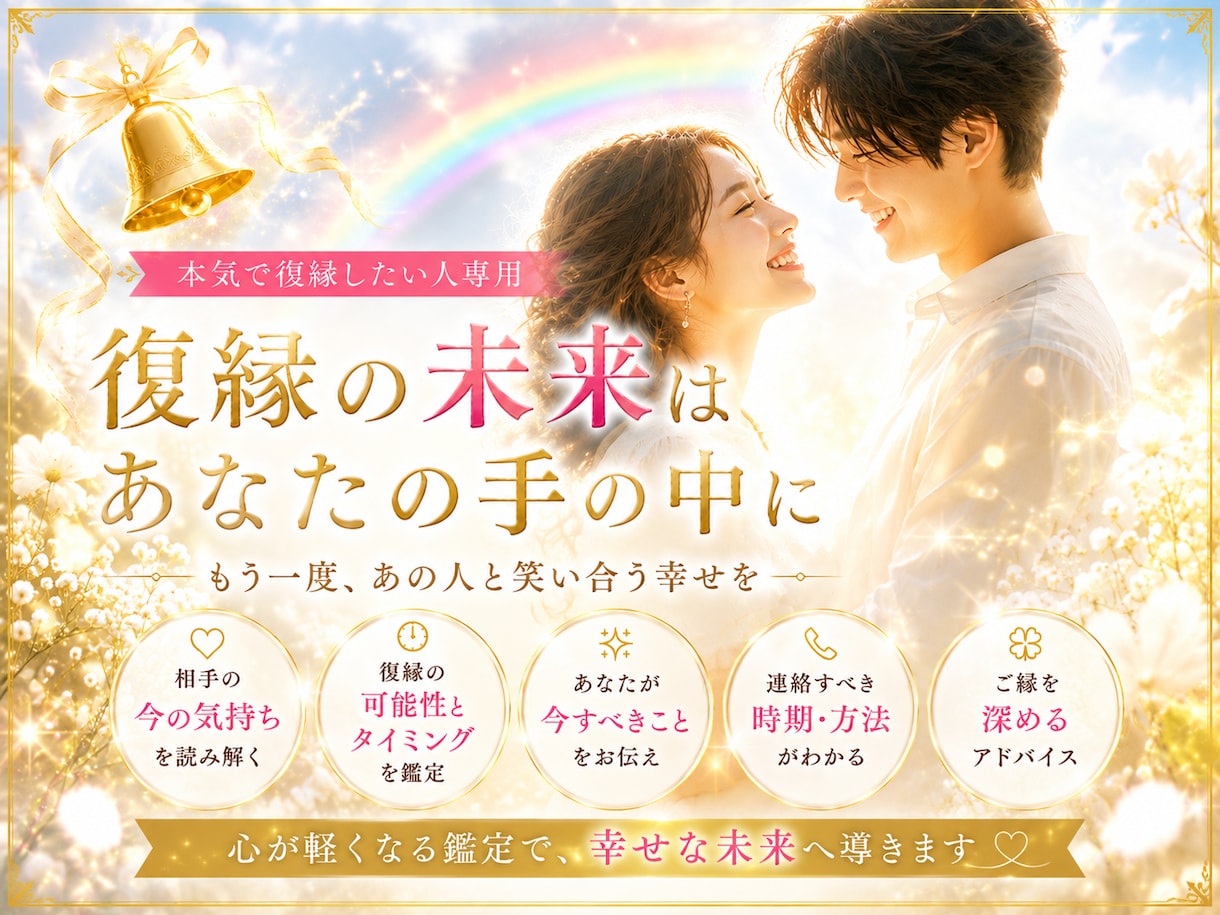 復縁の「お手伝い」をします 本気で「復縁したい」と悩んでいる方向けです！ イメージ1