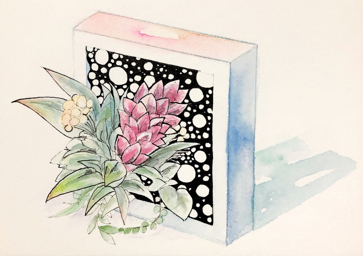 SNSアイコンなどミニイラスト描きます 可愛いと綺麗を中心に、透明水彩で。 イメージ5