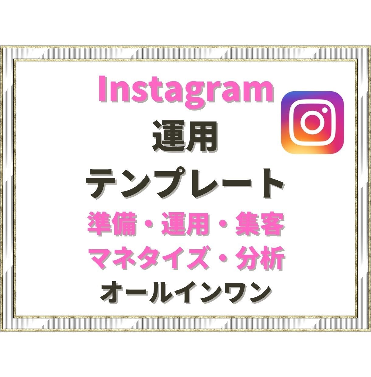 Instagramオールインワンで学べます Instagramの設定・運用・集客・マネタイズ・分析大全 イメージ1