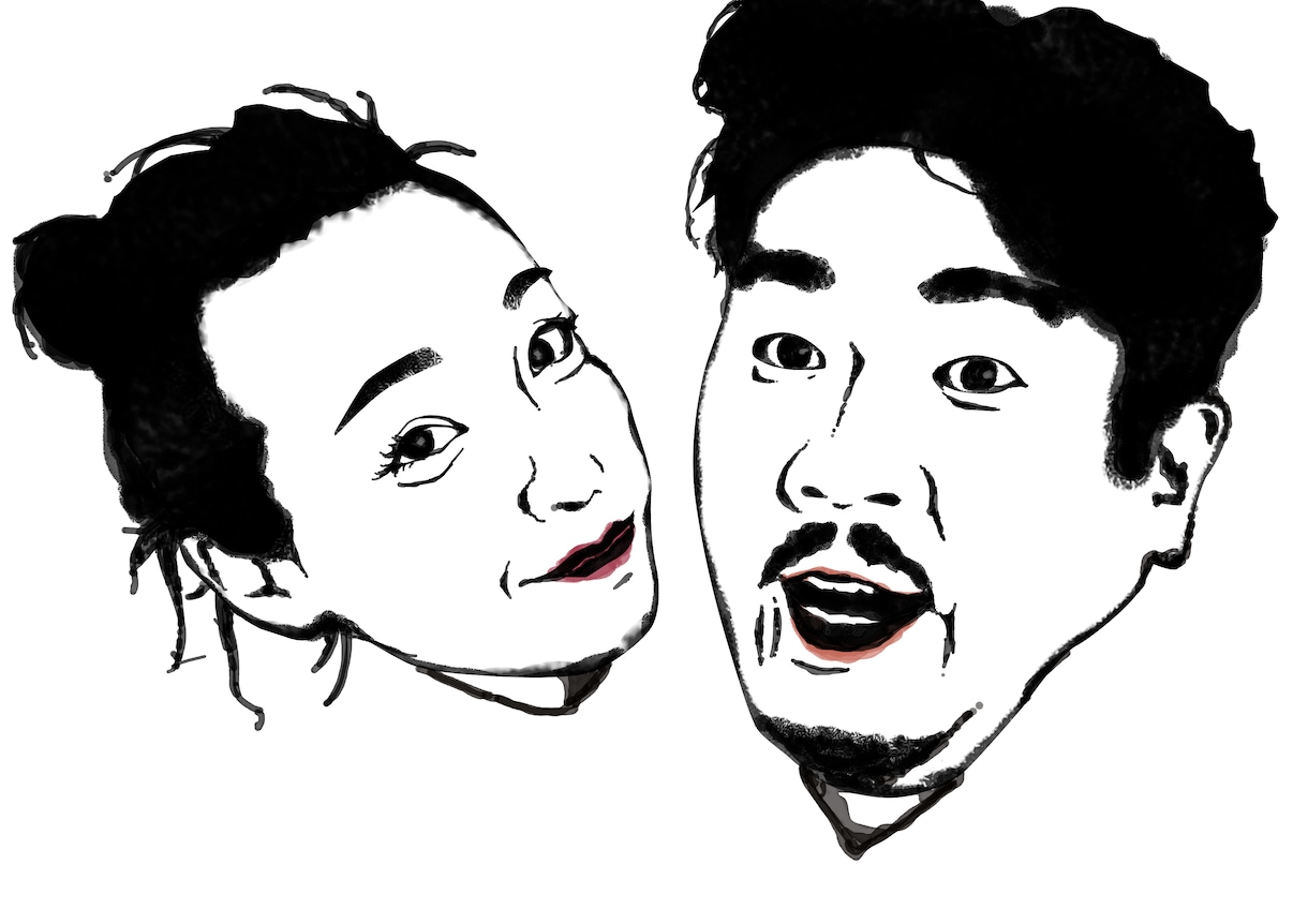 シンプル★オシャレな【リアル系似顔絵】描きます 贈り物やインテリアなどに！リアルなのにシンプルでオシャレ★ イメージ2