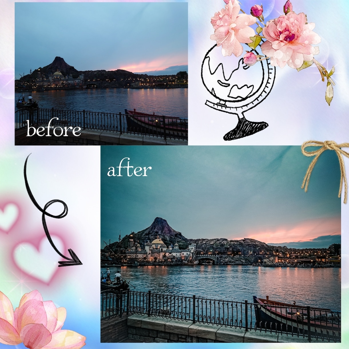 どんな写真も綺麗に雰囲気ある写真にレタッチします スマホで撮った写真でもプロ級の色味へ大変身顔の加工もOK イメージ3