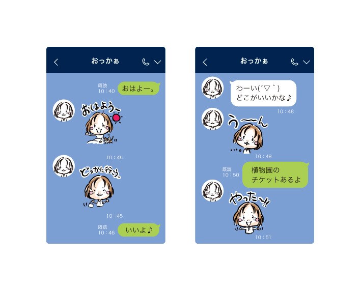 似顔絵ご依頼済み様限定　LINEスタンプ作成します ほのぼの似顔絵スタンプで楽しく♪ イメージ6