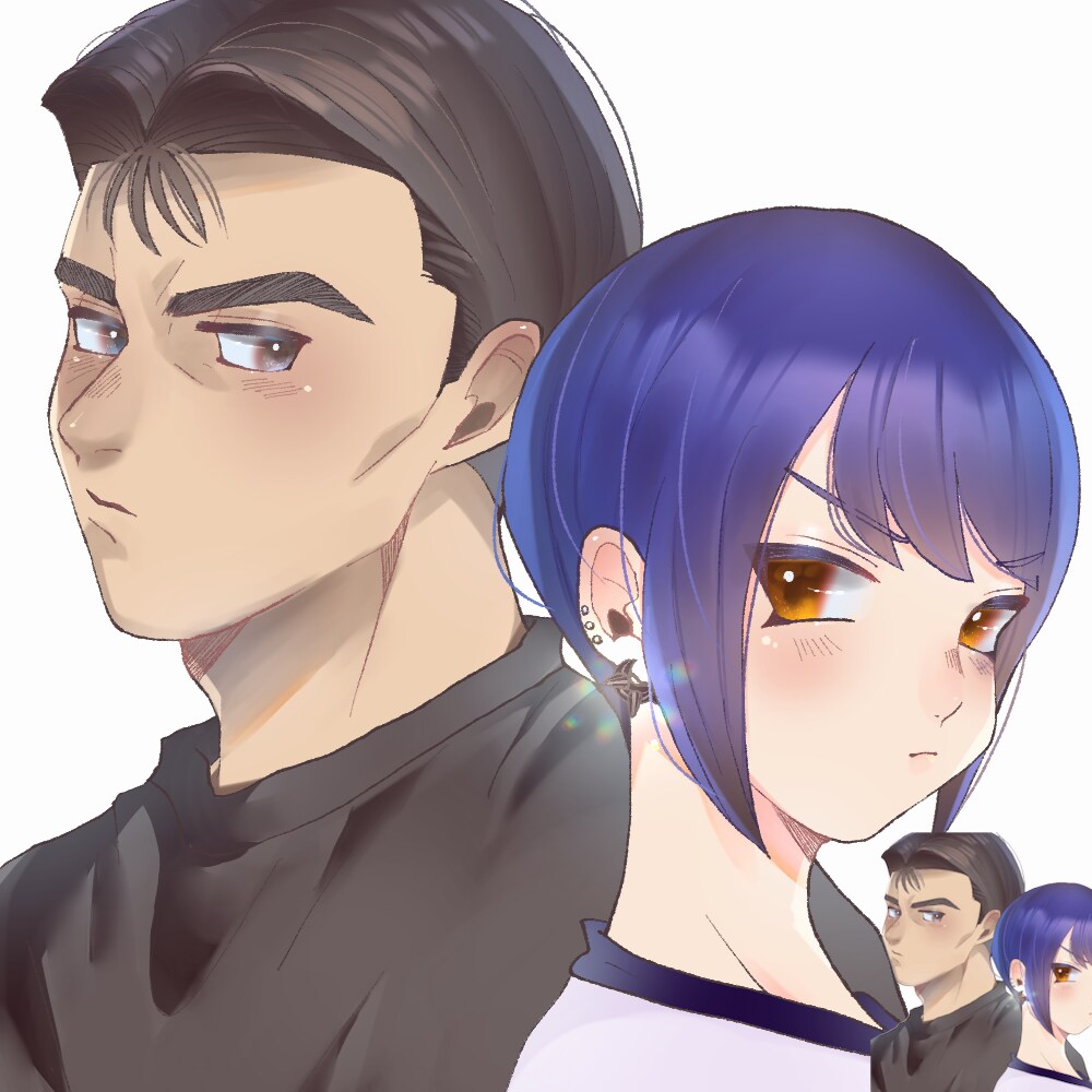 あなただけのSNSアイコンイラスト描きます 夢絵や好きなキャラとツーショ！などなんでもご相談ください！ イメージ4