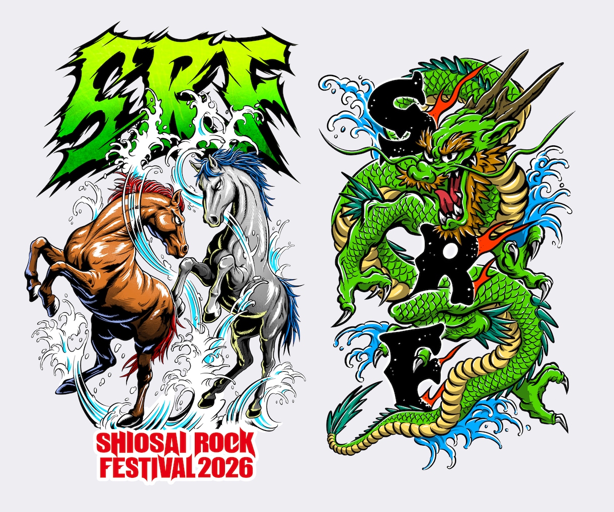 オリジナルのロックTシャツをデザインします 音楽関連の実績多数イラストレーターが描くリフの鳴るTシャツ イメージ4