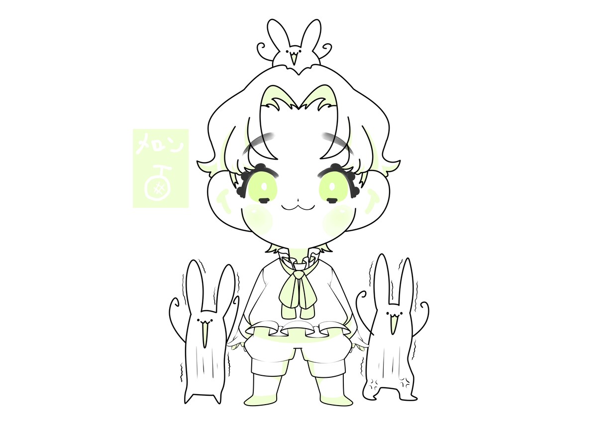 シンプルで可愛いチビキャラ描きます 動画・グッズ等商用利用にもオプションにて対応しております‼ イメージ4