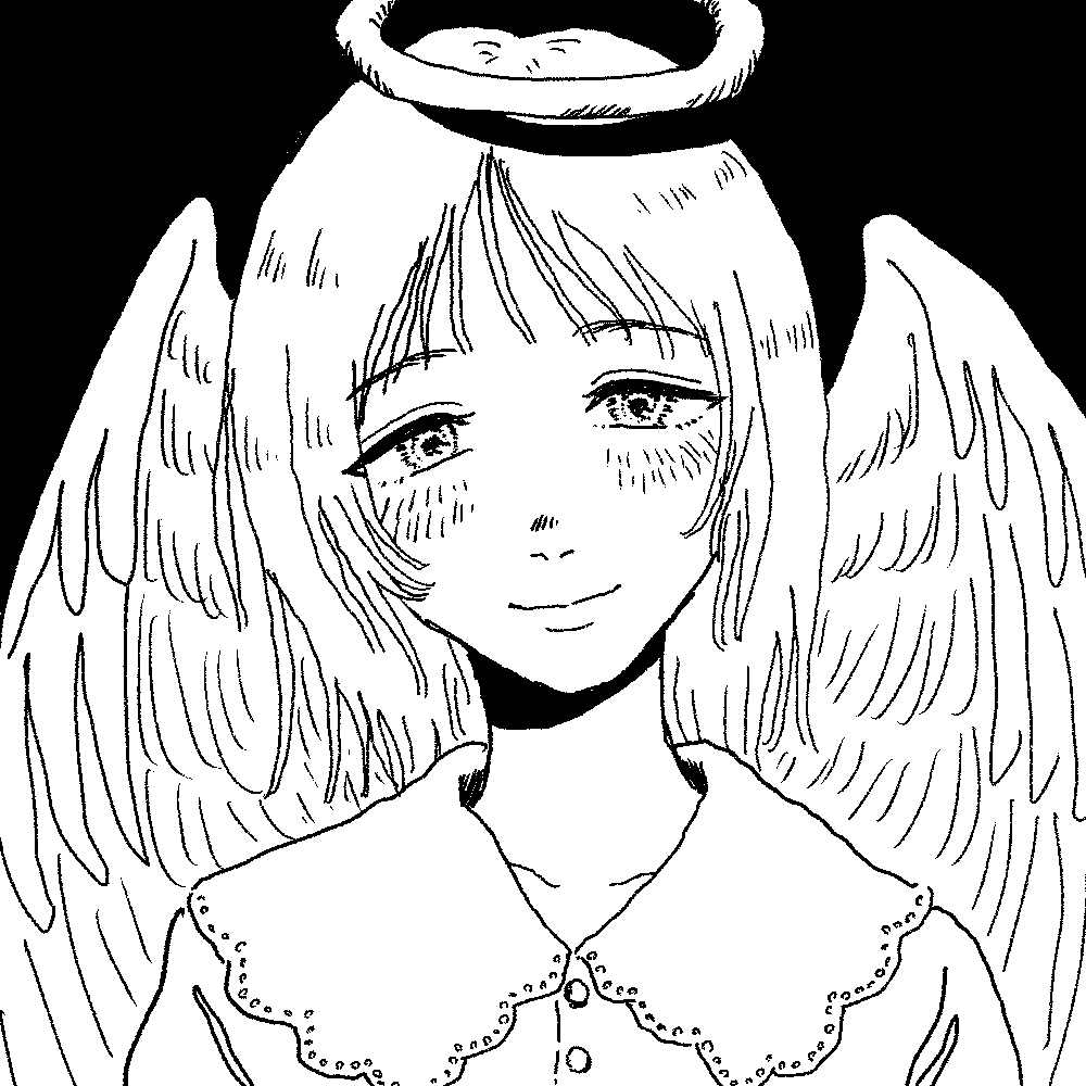 ゆるいモノクロイラスト描きます SNSアイコン・動画用・一枚絵・挿絵など ◎商用OK イメージ4