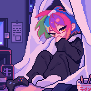 キャラの世界観をドット絵の一枚絵にします 背景・小物まで描き込み、キャラクターの「いる世界」を表現！ イメージ3
