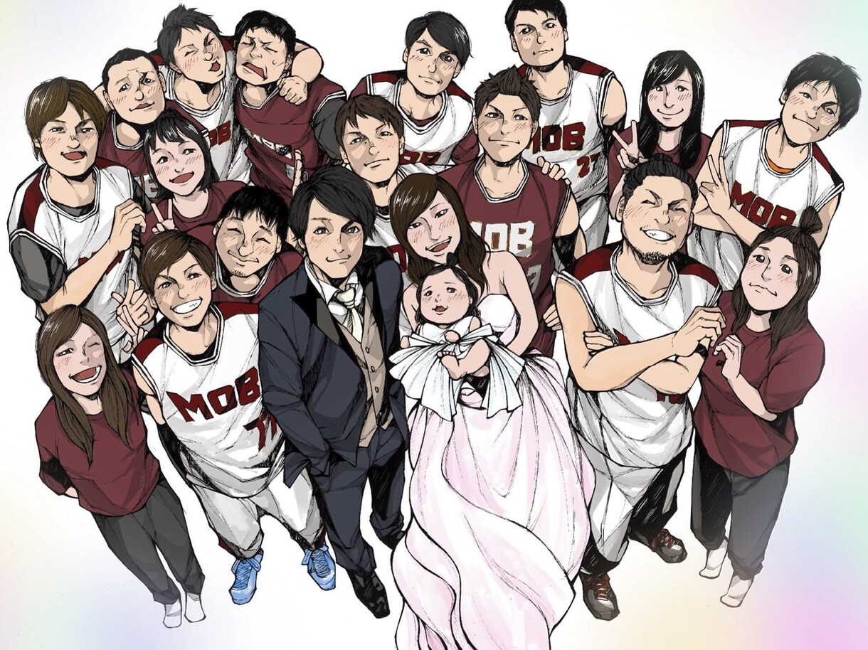 マンガ風イラスト制作いたします マンガ、アナログタッチの画風！似顔絵やプレゼント用にぜひ！ イメージ5