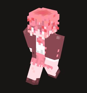 マイクラスキン販売します 可愛いピンクの女の子のマイクラスキンです。 イメージ4