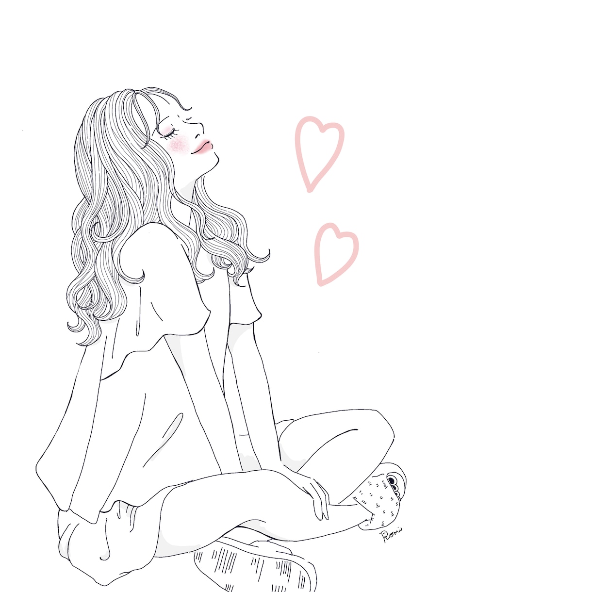 シンプルでかわいい女の子イラスト作成します パンフレット挿絵やパッケージデザイン用イラスト始めました イメージ3
