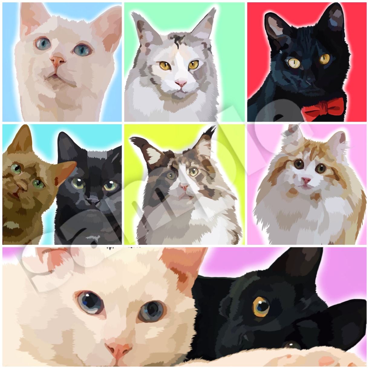 動物全般のペット絵をお書きします 思い出を残したいあなたへオススメです。 イメージ3