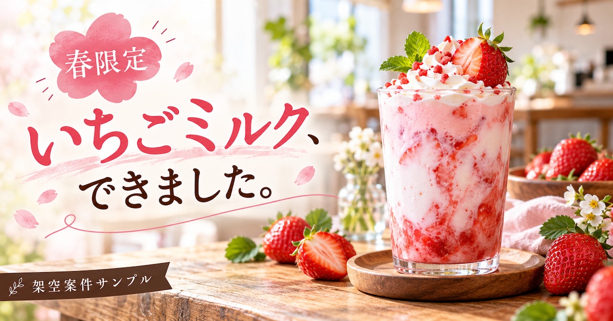 シンプルで伝わるバナーを1枚制作します AIを活用し見やすい広告画像を丁寧に仕上げます イメージ1