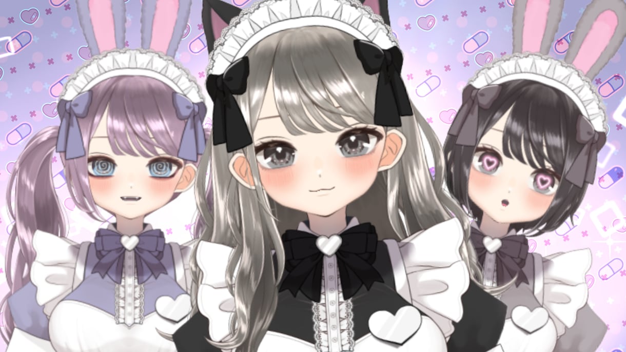 イラストからモデリング一括でVtuber制作します スムーズなので短納期が可能！あなたの声からデザインも出来ます イメージ5