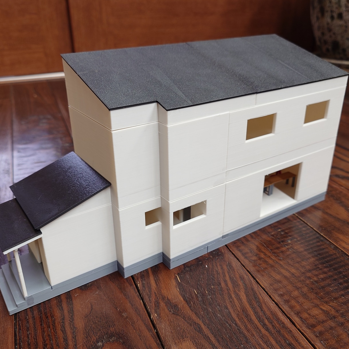 ３Dプリンターでの建築模型を製作いたします 基礎部と躯体部は色分けできます イメージ1