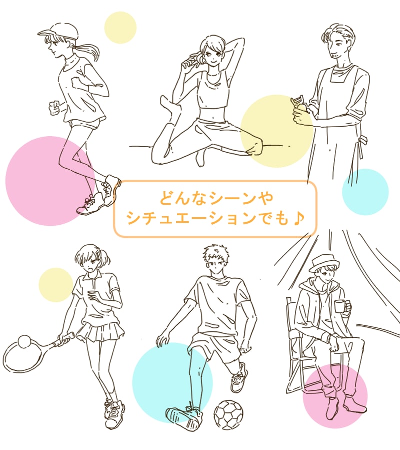 シンプルかわいい♡線画イラスト描きます 商用OK！似顔絵OK！使いやすいイラスト描きます！ イメージ5