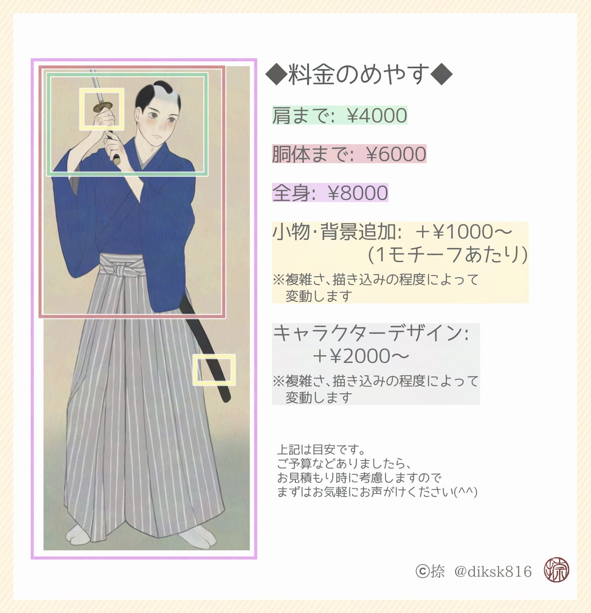 和風イラスト描きます 日本画風・手書き風で優しく、懐かしみのある絵 イメージ9