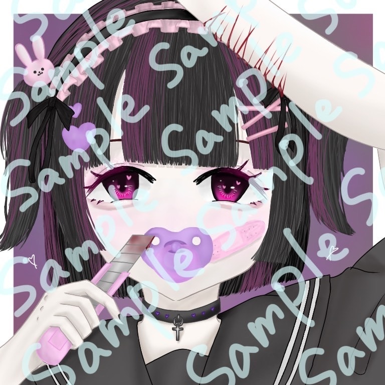 地雷系が好きな女の子におすすめします 自分なりに描いた絵ですリスカしてる女の子をイメージしました イメージ1