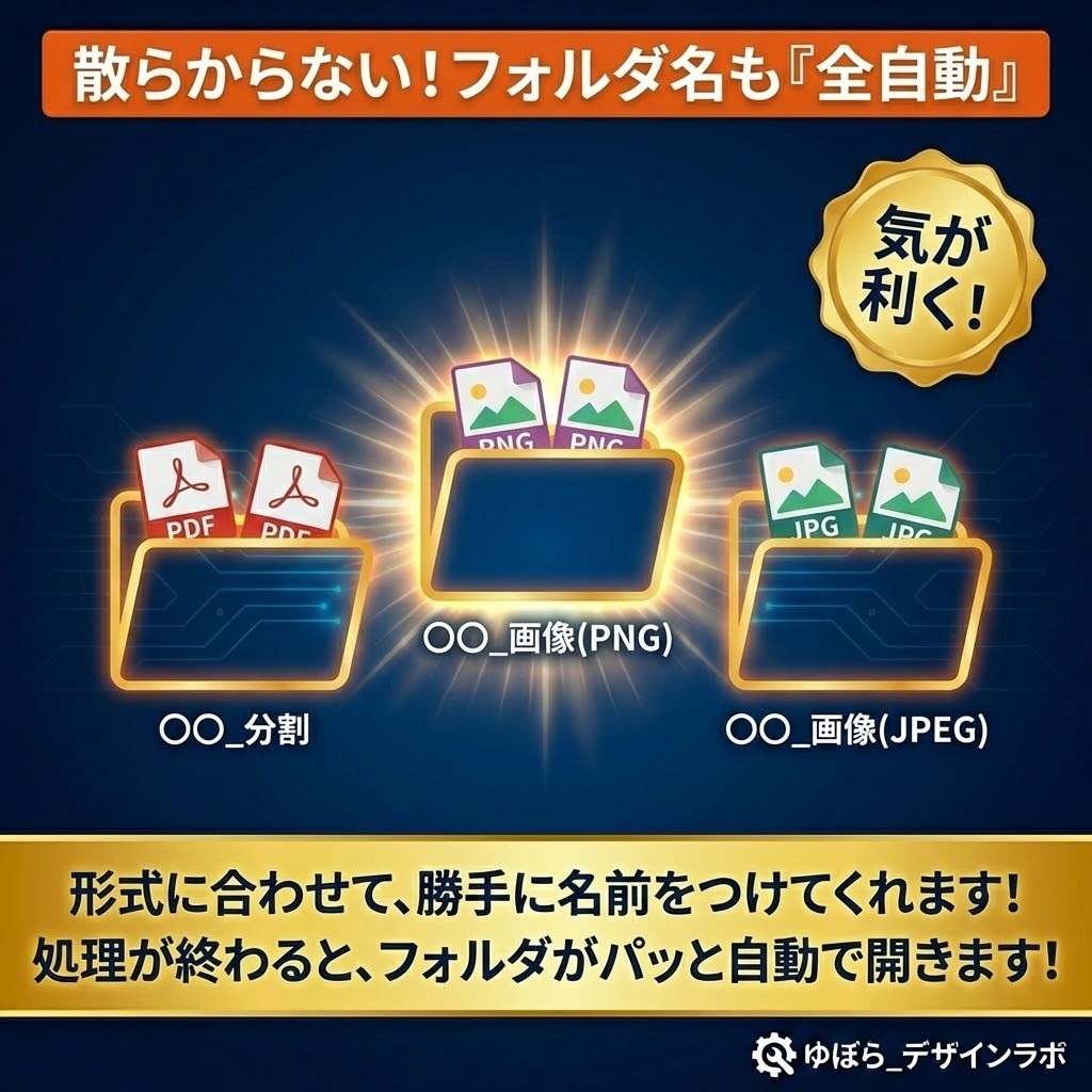 PDF分割・高画質画像化！効率化ツールを提供します インストール不要！高画質300dpiで自動分割＆一括処理 イメージ5