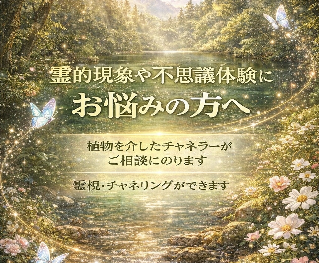 霊的現象などにお悩みの方の原因を探り解決に導きます 霊的現象や不思議体験にお悩みの方のための相談窓口です イメージ1