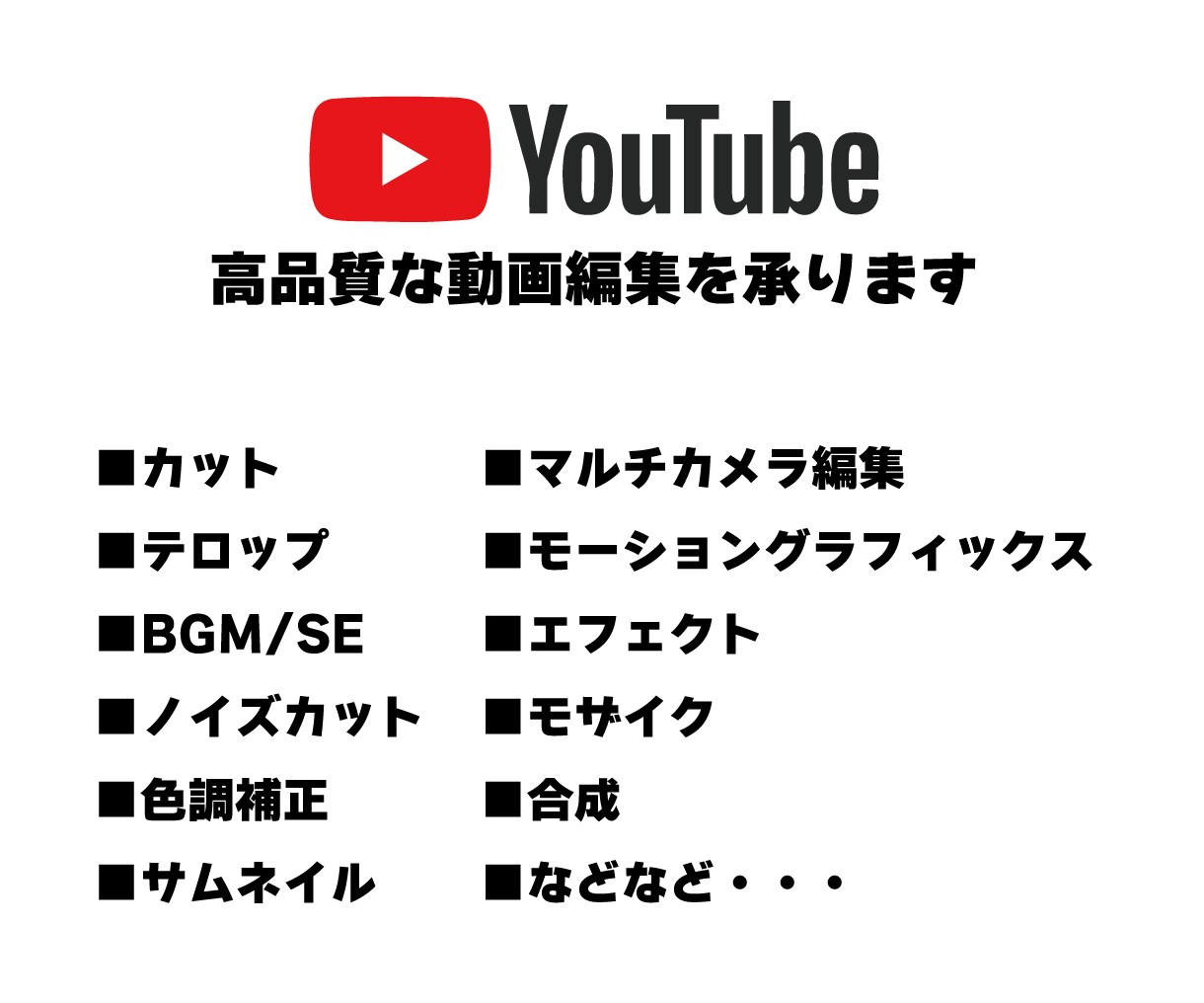 YouTube/TikTok等の動画編集承ります 情報を的確に伝える高品質な動画編集ご要望にお応え致します イメージ1