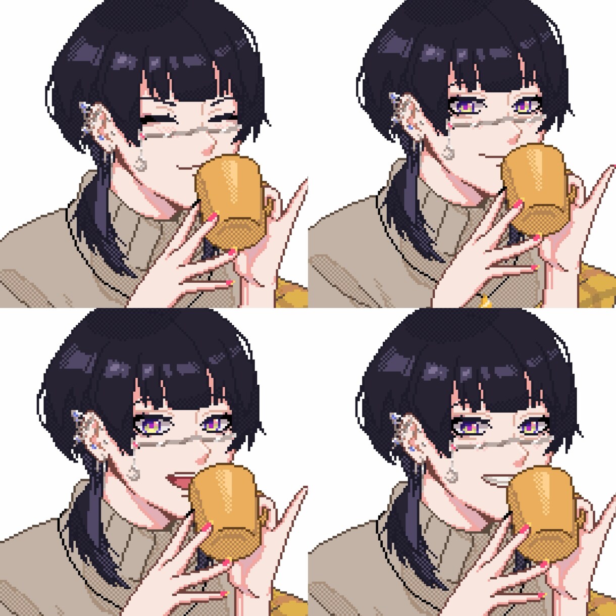 高クオリティのドット絵制作いたします 表情差分4種セットでサムネイルにピッタリ！ イメージ2
