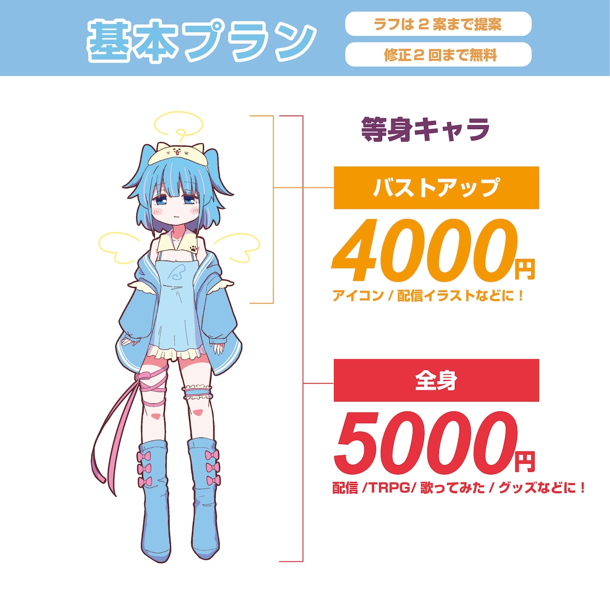 パステルポップでかわいいイラスト描きます パステルポップな色使いで唯一無二の可愛イラストを描きます イメージ2