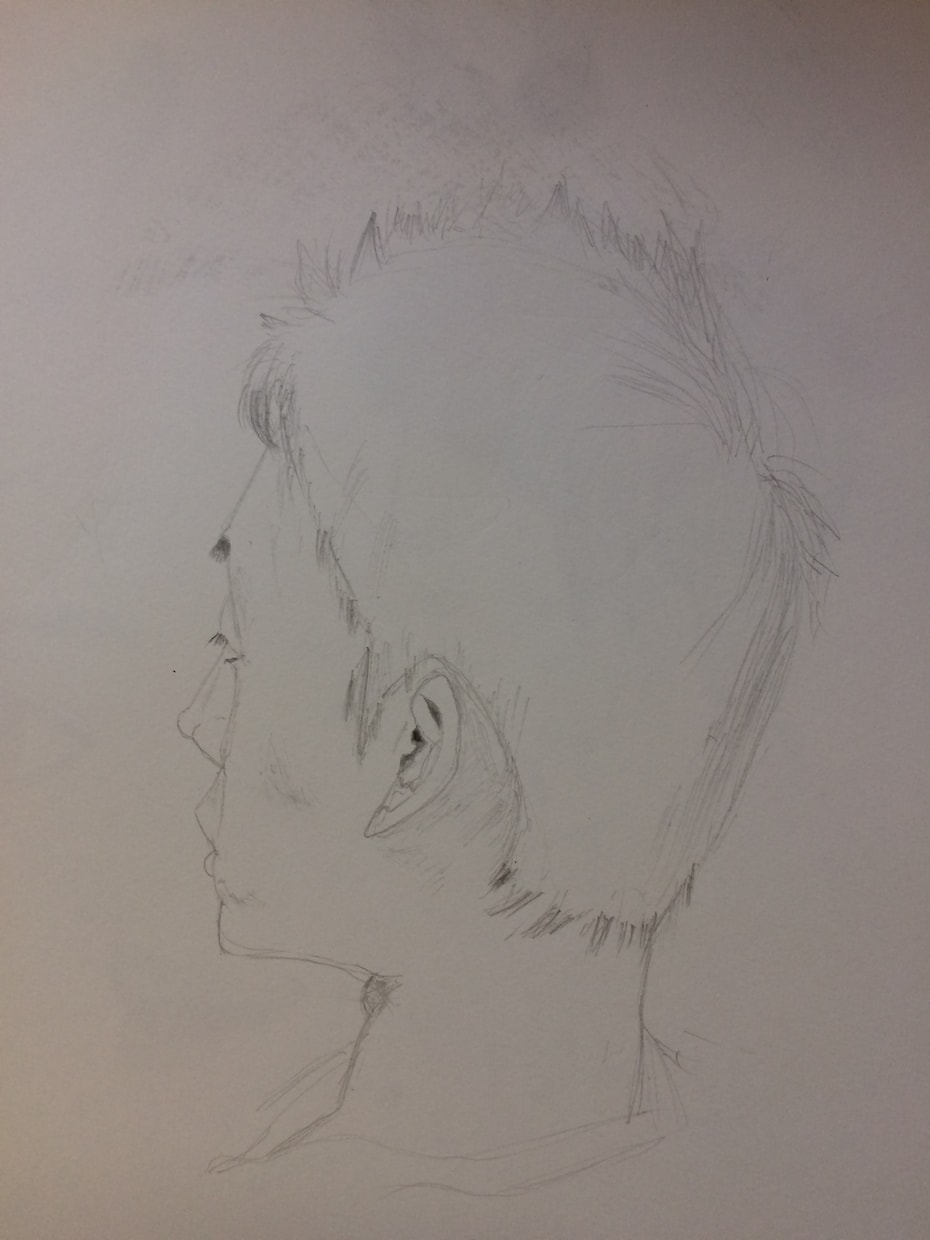 似顔絵を描きます シャーペンや鉛筆を使ってシンプルに似顔絵を描きます イメージ2