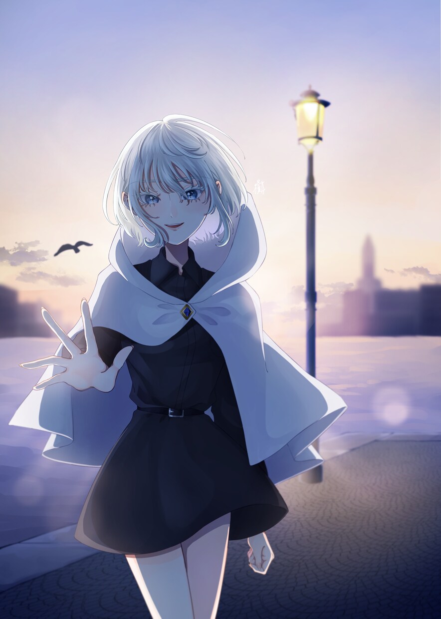 アイコン、MV、立ち絵などのイラストを制作します 綺麗めな女の子、植物や空などの背景イラストが得意です。 イメージ1
