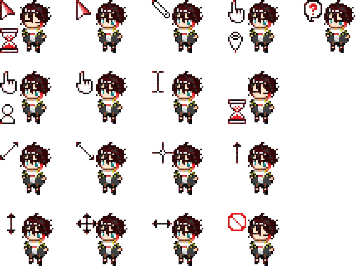 マウスカーソル作成いたします 細部までこだわったドット打ち、1種から作成可能！ イメージ5