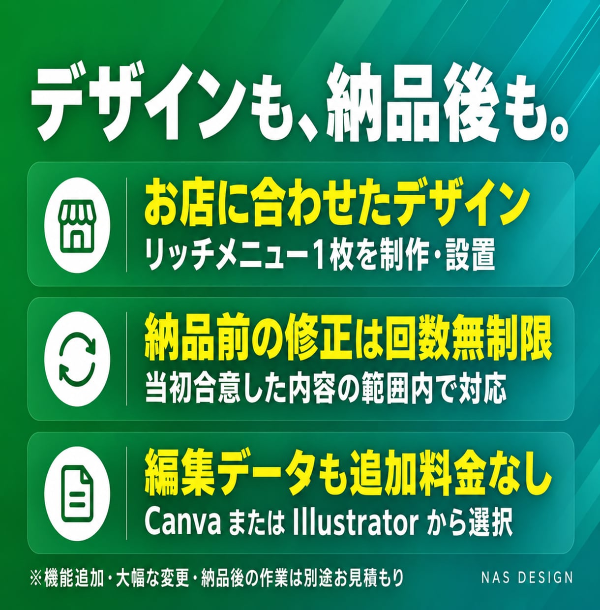 LINE公式アカウントの初期設定・構築を代行します リッチメニュー制作込み｜8,000円で使える状態に イメージ3