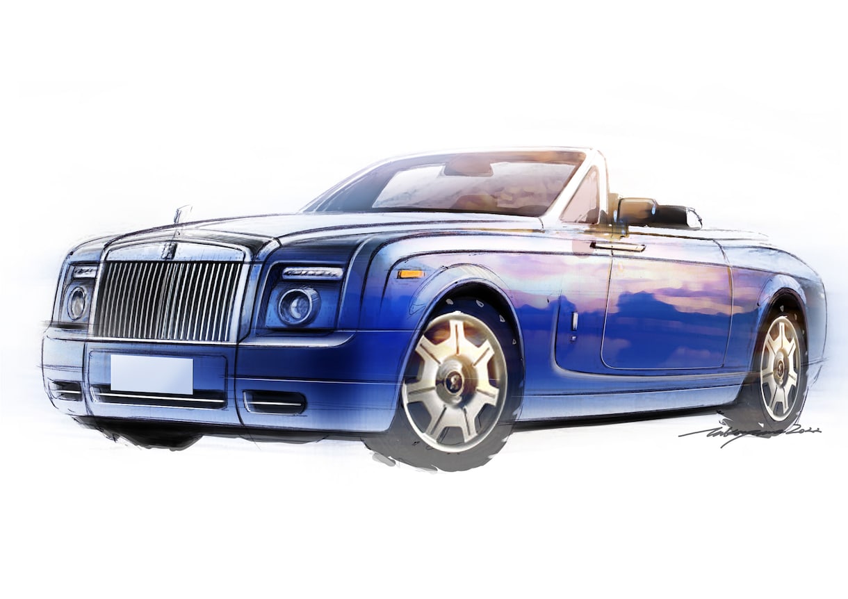 自動車イラスト作成します カーデザイン、カースケッチ、レンダリング風スケッチです イメージ4
