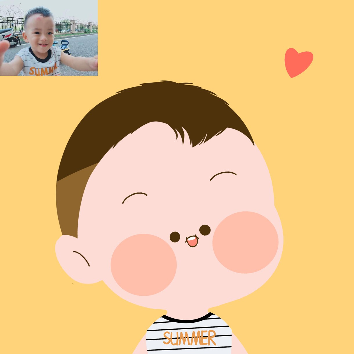 かわいい似顔絵おかきします お写真を元に似顔絵イラストをお描きします！ イメージ3