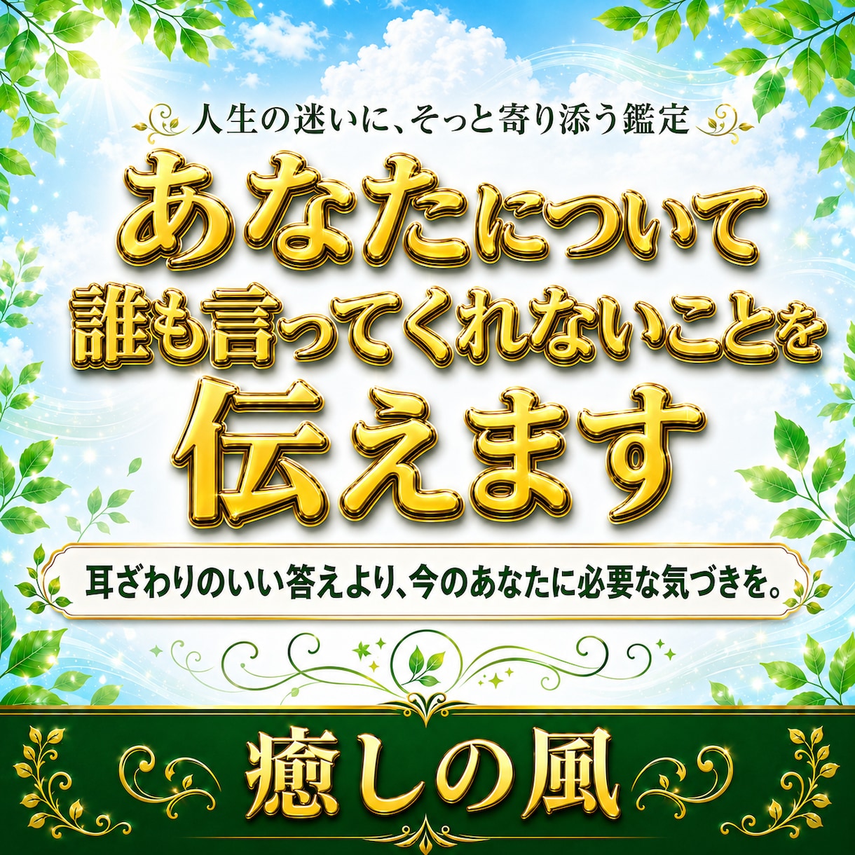 占いだけではなく、誰も言ってくれないことを伝えます 「占い＋人生経験」であなたの迷いを整理します イメージ2