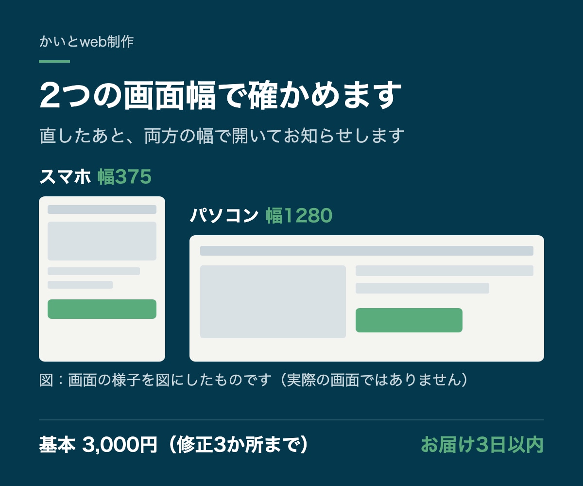 STUDIO・Wixのサイトを修正・更新します 文章の差し替えから、スマホの崩れの調整まで イメージ3