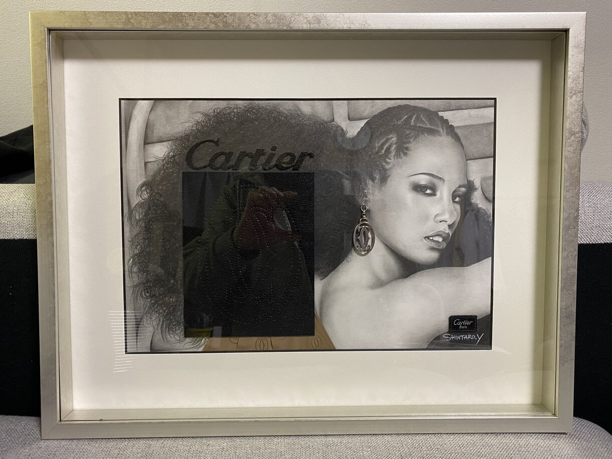 高級感のある絵に仕上げます 古くなったブランド品を絵画、似顔絵にリメイクします イメージ2