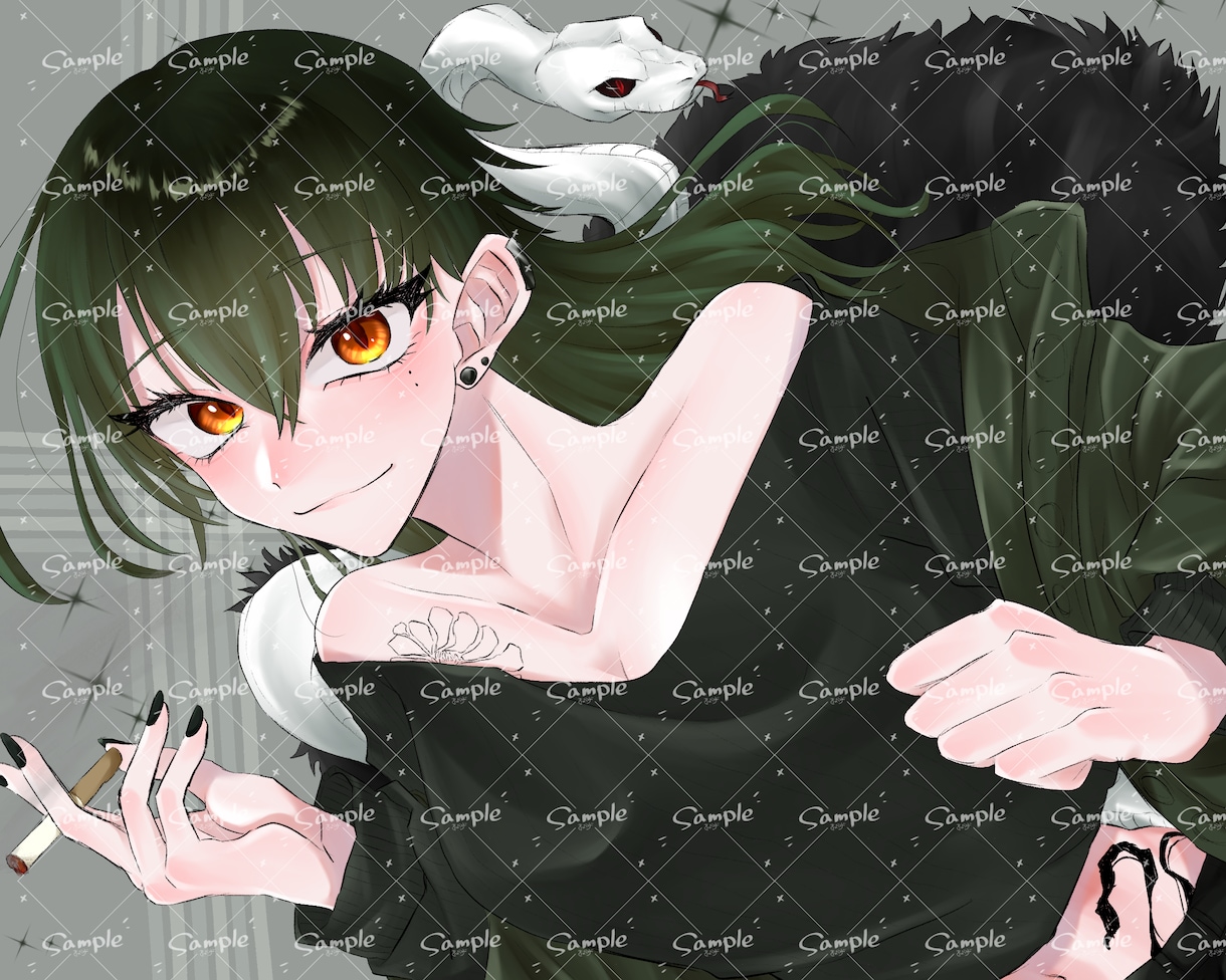 目が印象的なイラストをお描きします 表情や顔が印象的なイラストをおかきします！ イメージ3