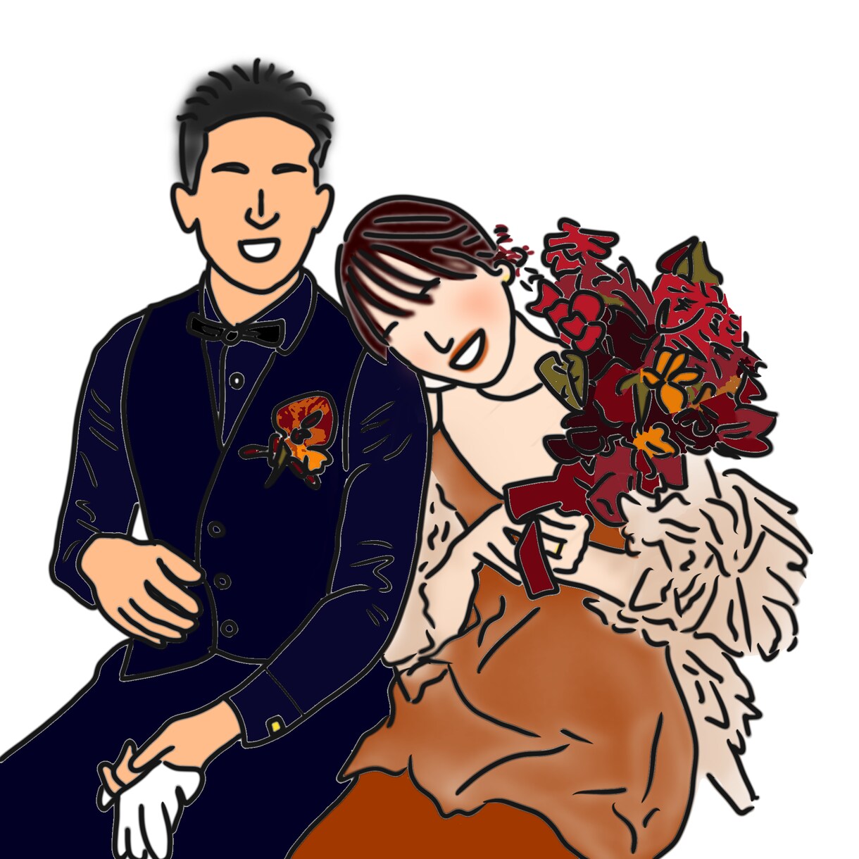 ココナラ最安値／お写真を元にイラストを作成します SNSのアイコンにオススメ♪お気に入りのお写真をイラストに！ イメージ2