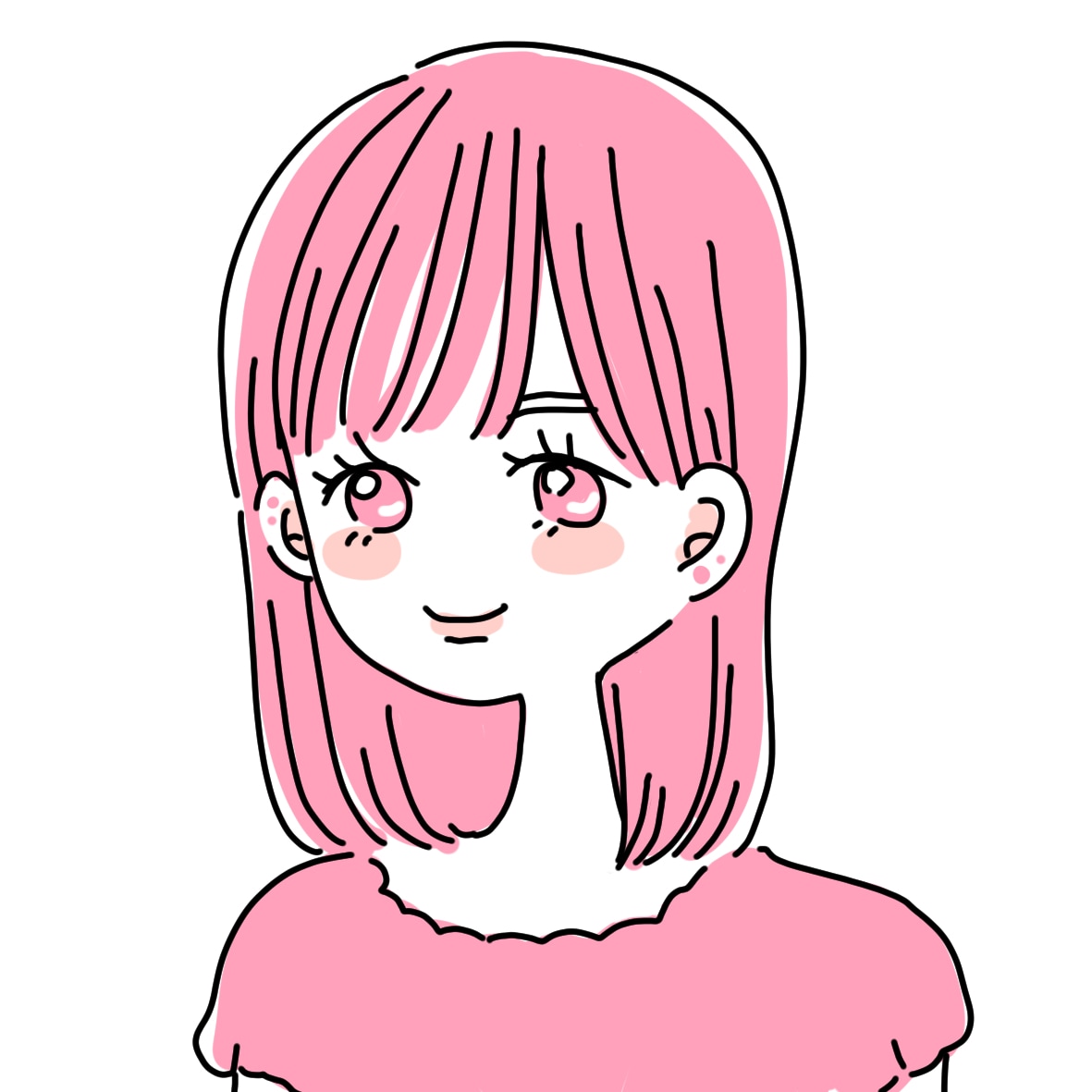 SNSで使える、シンプルな似顔絵アイコン描きます 可愛くて使いやすいほのぼのテイストのイラストです* イメージ2