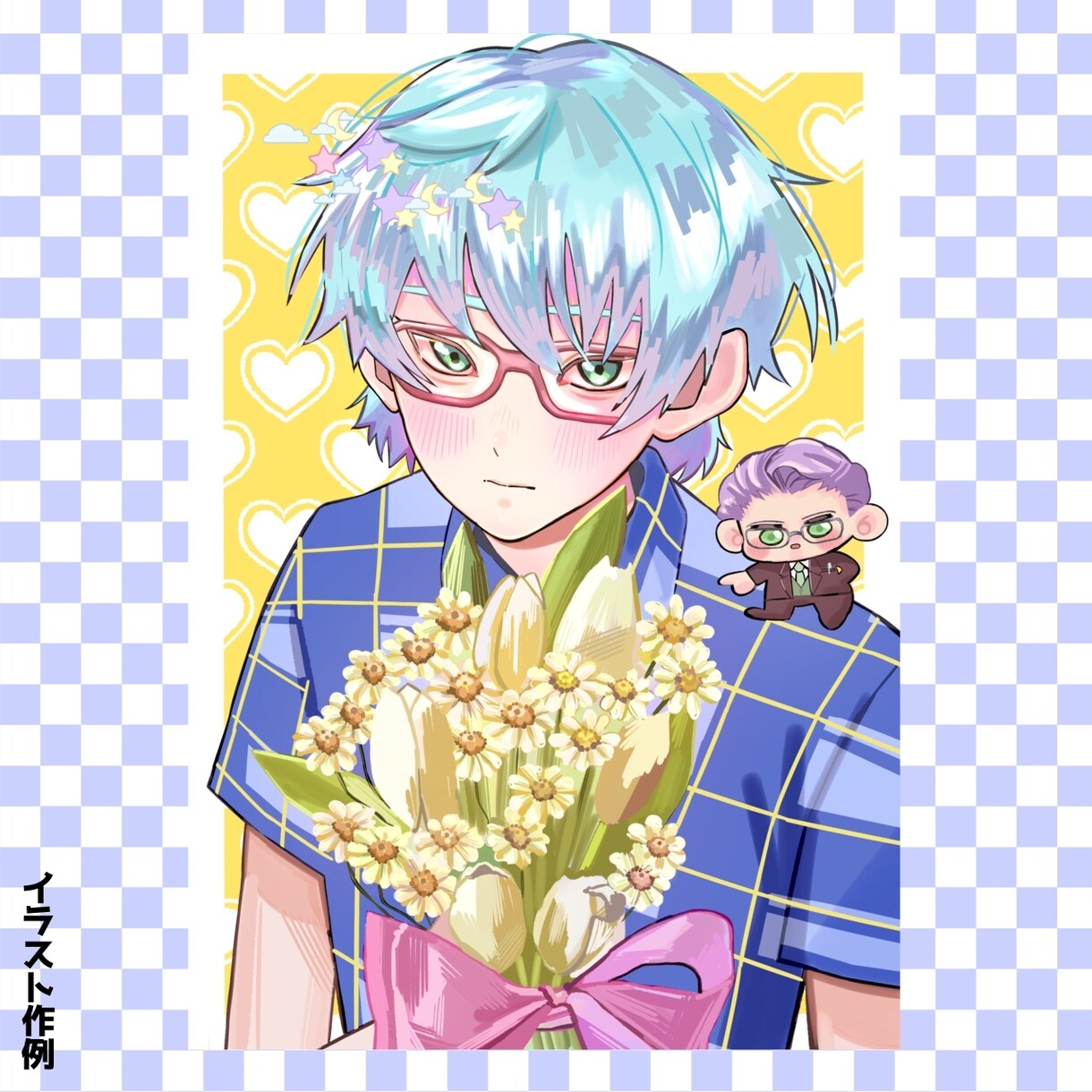 可愛いアイコン.サムネ.立ち絵etc.お描きします 背景込みの1枚絵もキャラクターイラストも作成します！ イメージ9