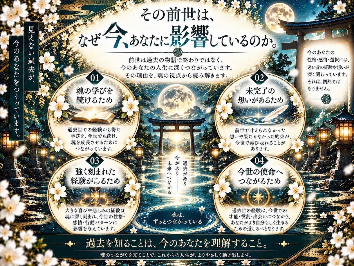 あなたの前世・魂の記憶を深く霊視します 過去世の姿・ご縁｜今世への影響まで紐解く イメージ4