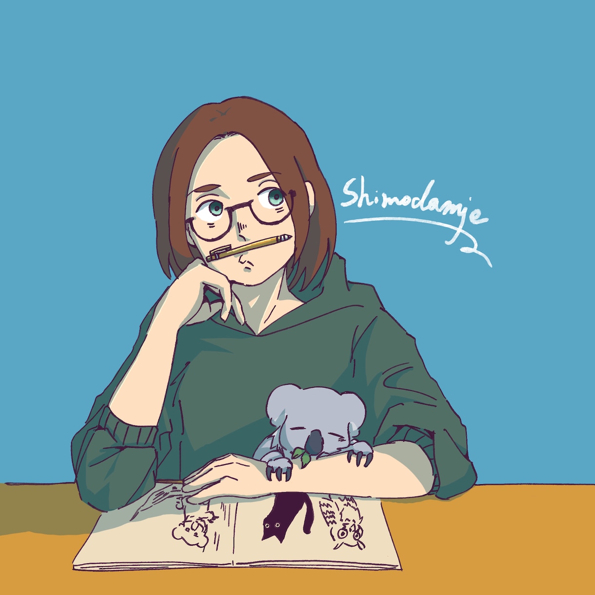 優しい雰囲気のゆるいアイコンをお描きします ゆるくて温かいSNSアイコン描きます イメージ1