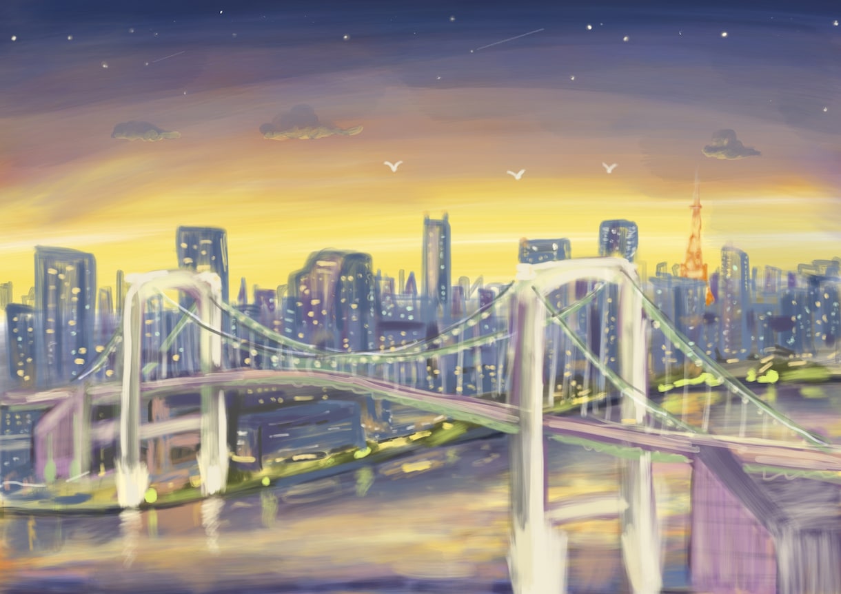 温かみのある背景風景イラスト描きます 思い出の風景/背景/ショップイメージ/あなたの街のPRに◎ イメージ7
