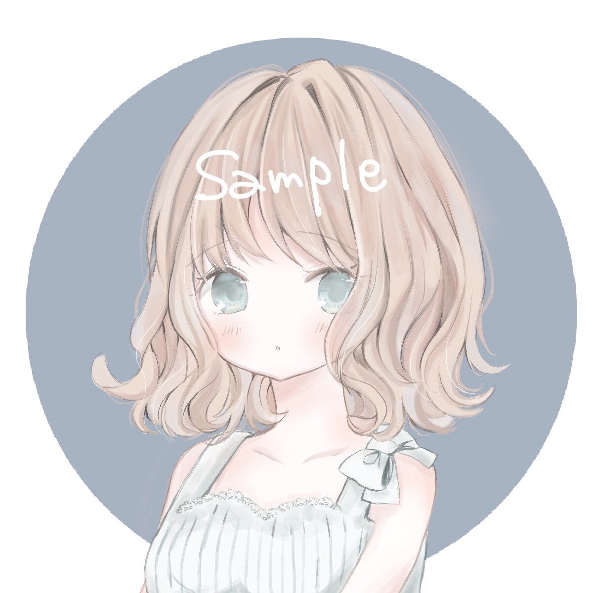 淡くふんわりなアイコンなどイラスト描きます やわらかい雰囲気の少女を描くことが多いです。 イメージ2
