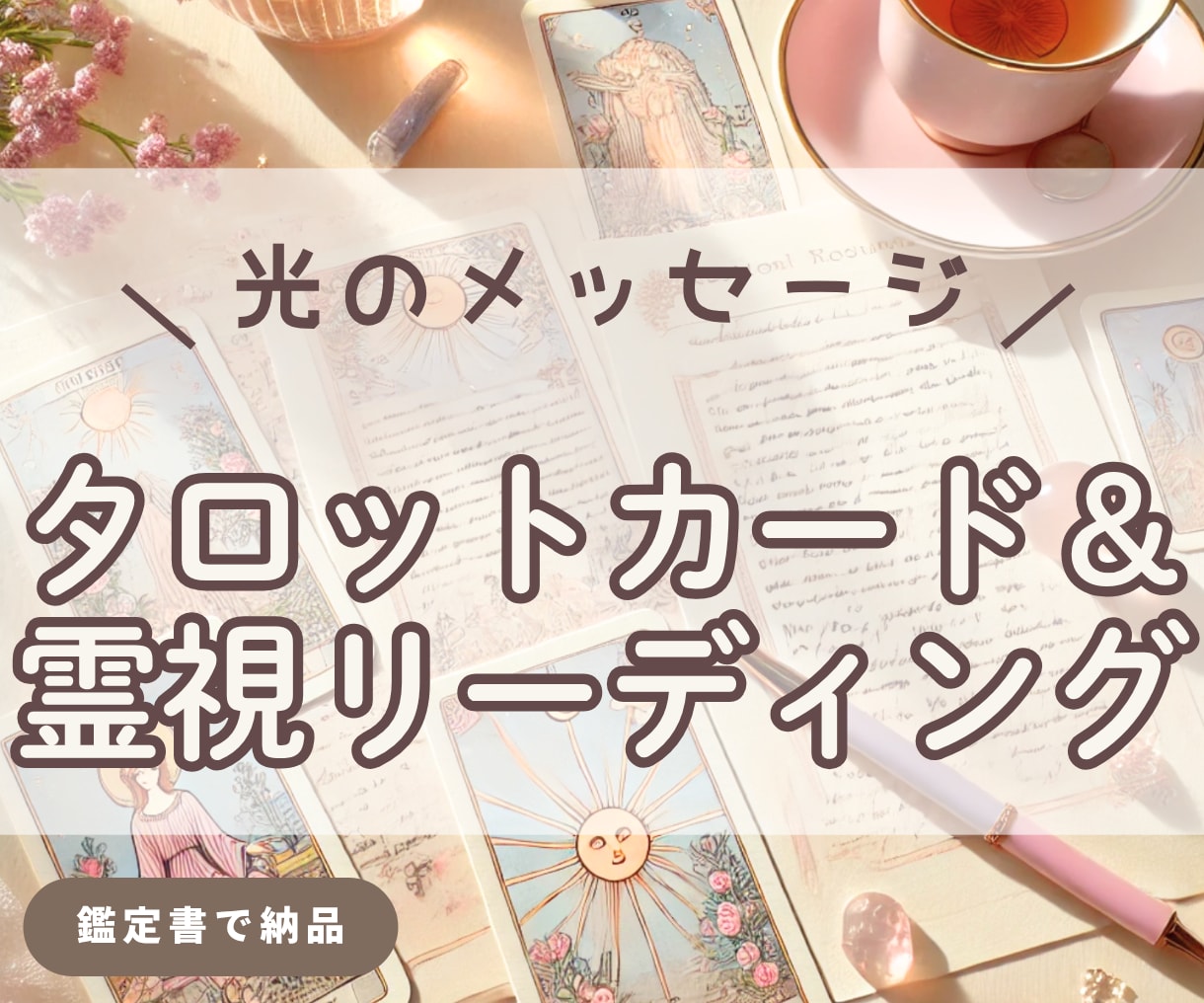 鑑定書納品✧タロットで光のメッセージをお届けします 〜タロットカード × 霊視リーディング 〜 イメージ1