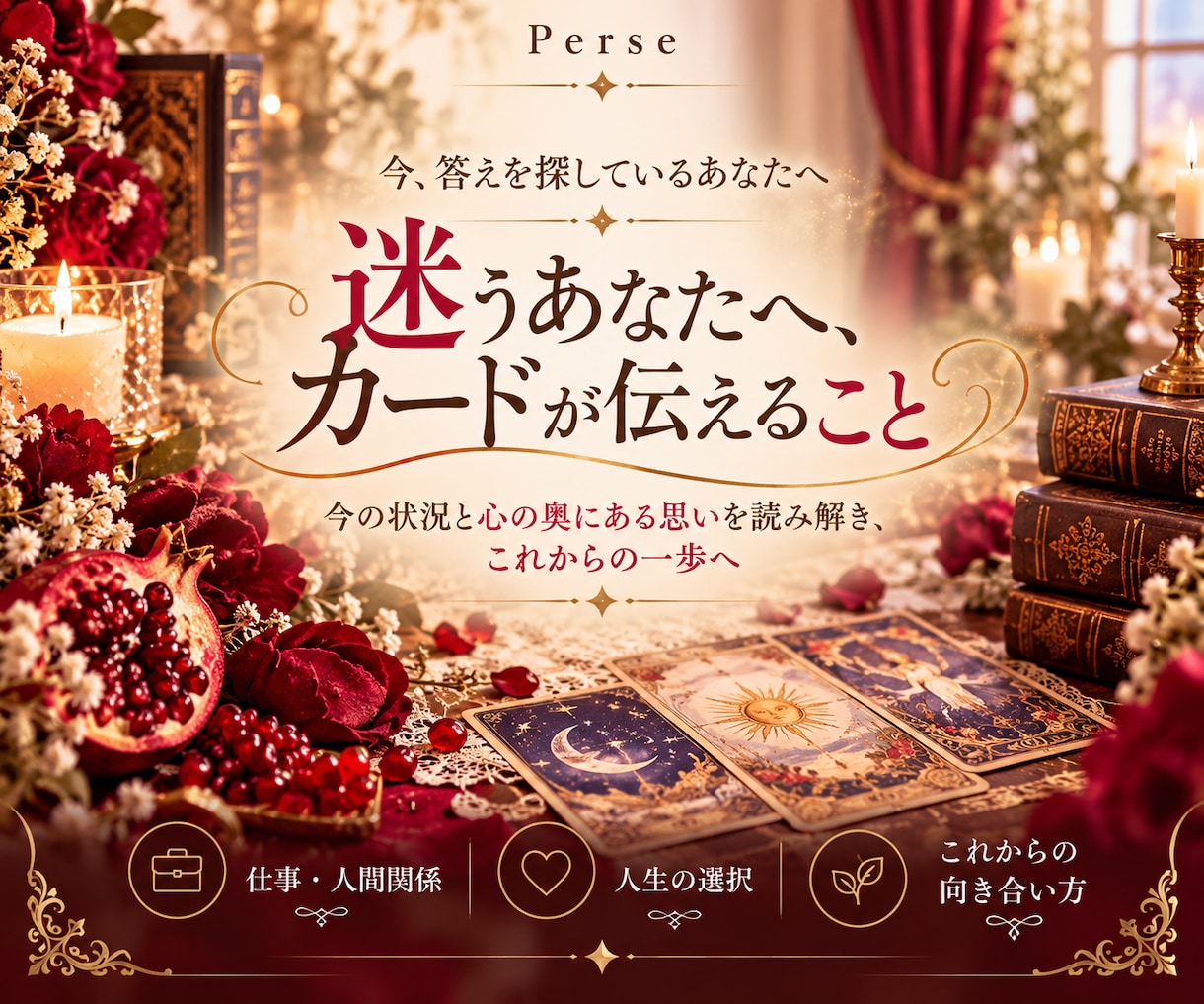 迷うあなたへ、カードからの気づきを届けます 仕事・人間関係・人生の選択をカードで丁寧に読み解きます イメージ1