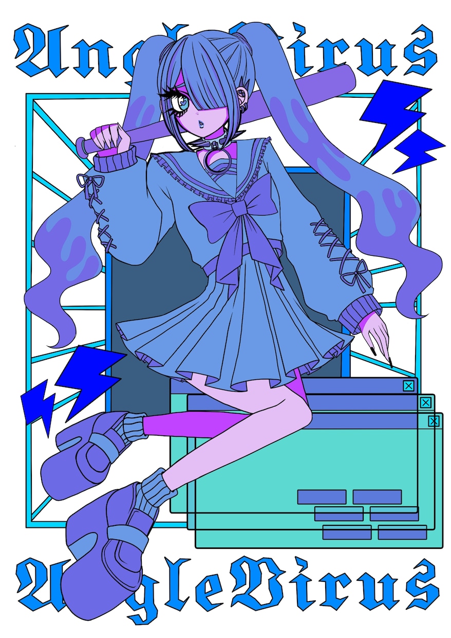 派手でファッショナブルな女の子描きます 派手で可愛い女の子のイラストが必要な方必見！！！ イメージ2