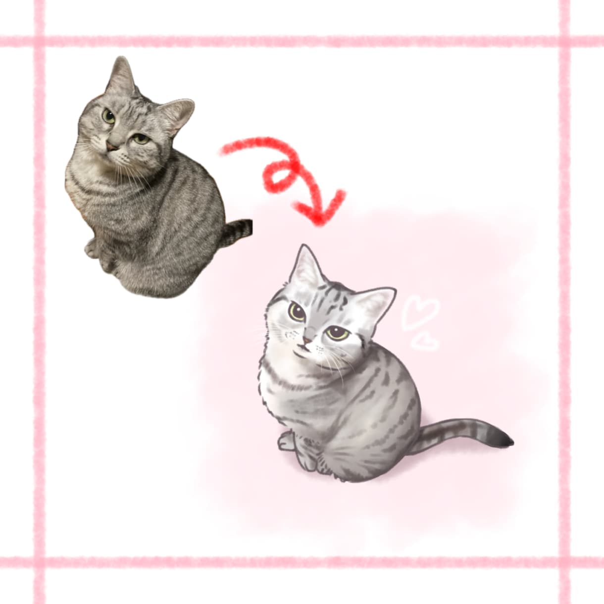 うちの子のふんわり可愛いイラストを描きます 大切なうちの子の魅力を、心を込めてお描きします！ イメージ2