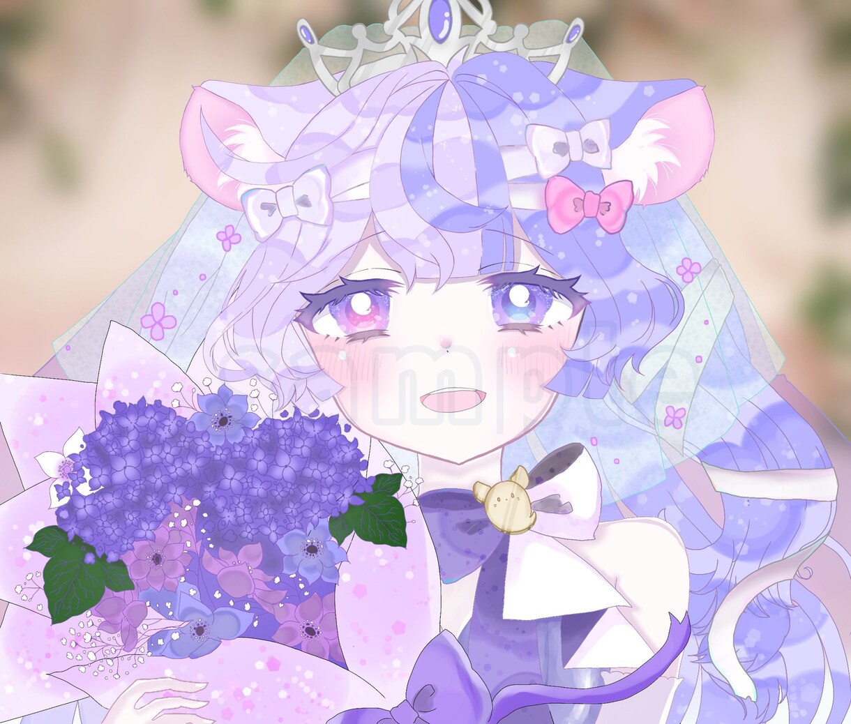 Vライバー向けのイラストを制作致します！ます 可愛くてふわふわなイラストを描いてます( * . .)" イメージ2