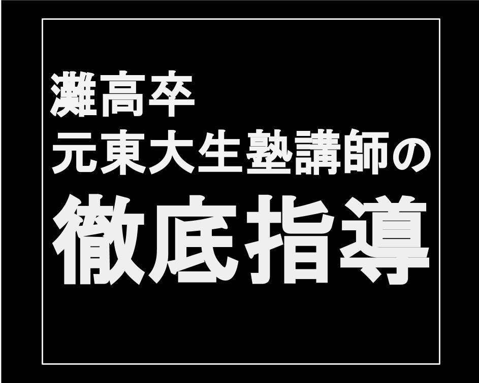 灘高卒の元東大生塾講師が家庭教師をします 【2時間×２回 or 1時間×4回】割安なセットプランです イメージ1