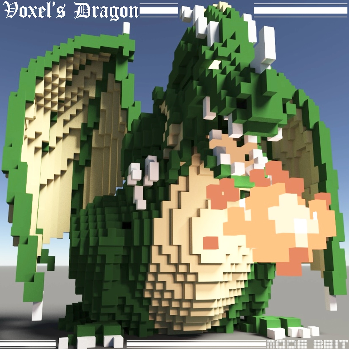 voxel ボクセルアート製作受付けます 2D➡︎3Dに!ドット画(え)やアイロンビーズ図案製作も。 イメージ3